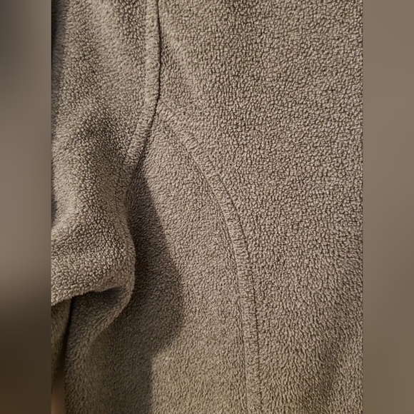 ♥️LANDS END WOMEN'S FLEECE 1/4 ZIP PULL OVER JACKET POLARTEC GRAY SIZE SMALL 6-8 - Picture 5 of 9